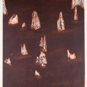 Jeffrey Makin 'The Pinnacles' - original etching