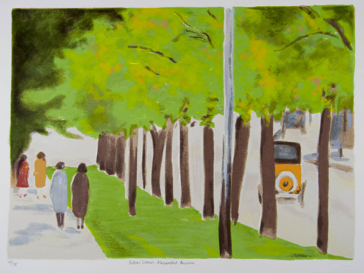 Clarice Beckett 'Yellow Leaves, Alexandra Avenue'