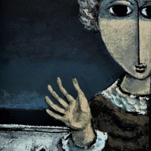 Yosl Bergner 'Girl waving, from The Judgement of Paris triptych'