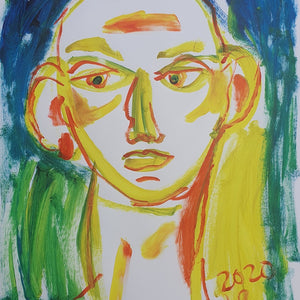 Auguste Blackman 'Self-Portrait in Yellow'
