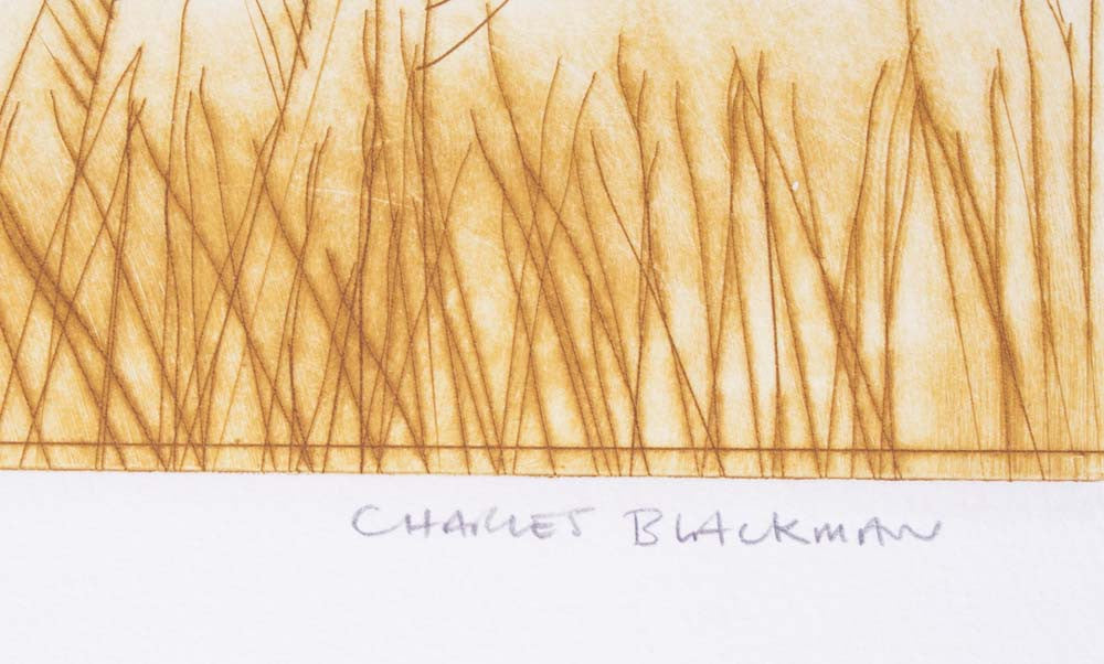 Charles Blackman 'Fire Won't Burn Stick, Stick Won't Beat Dog...' - Etching on paper