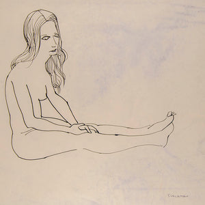 Charles Blackman 'Nude sitting'
