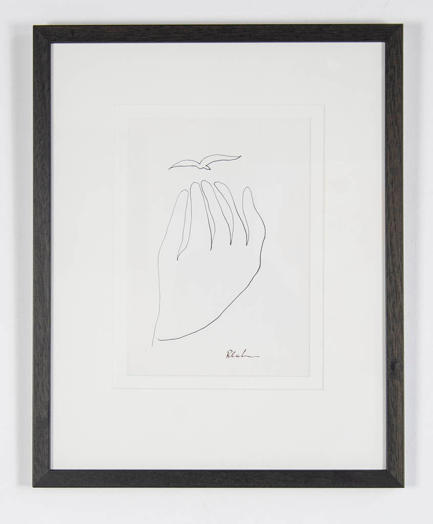 Charles Blackman 'Untitled (Hand and Bird)'