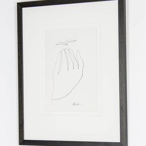 Charles Blackman 'Untitled (Hand and Bird)'