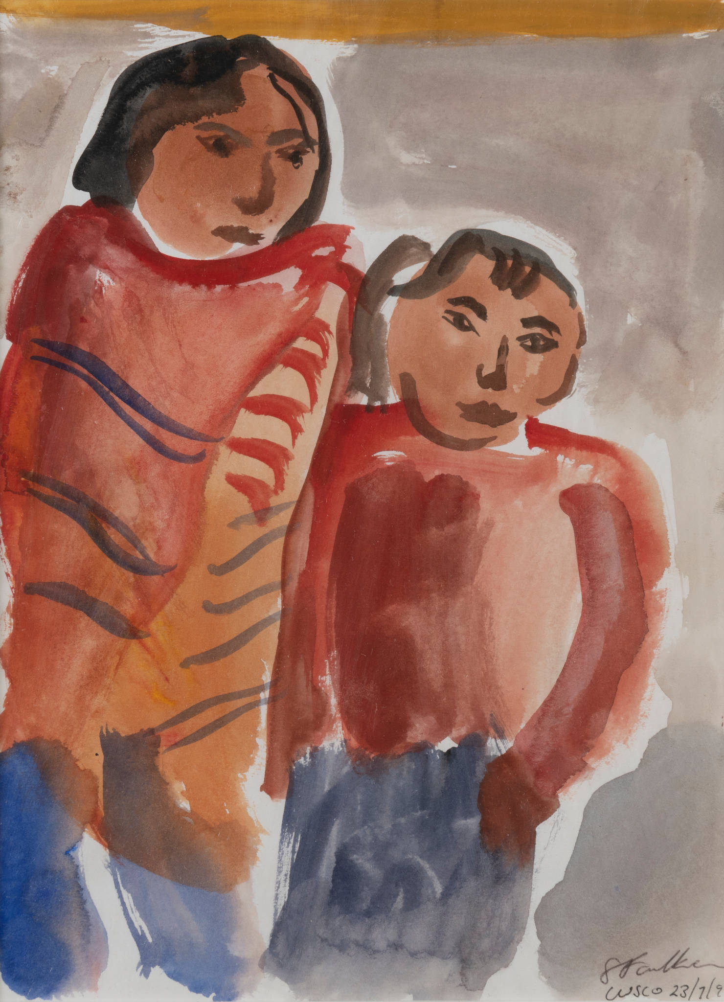 Sarah Faulkner 'Children, Cuzco' - collected by Melvin