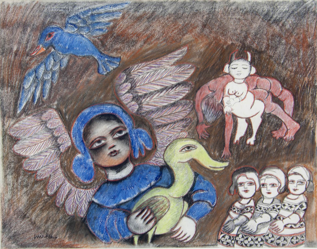 Mirka Mora 'Angel Epiphany With Three Wise Girls'