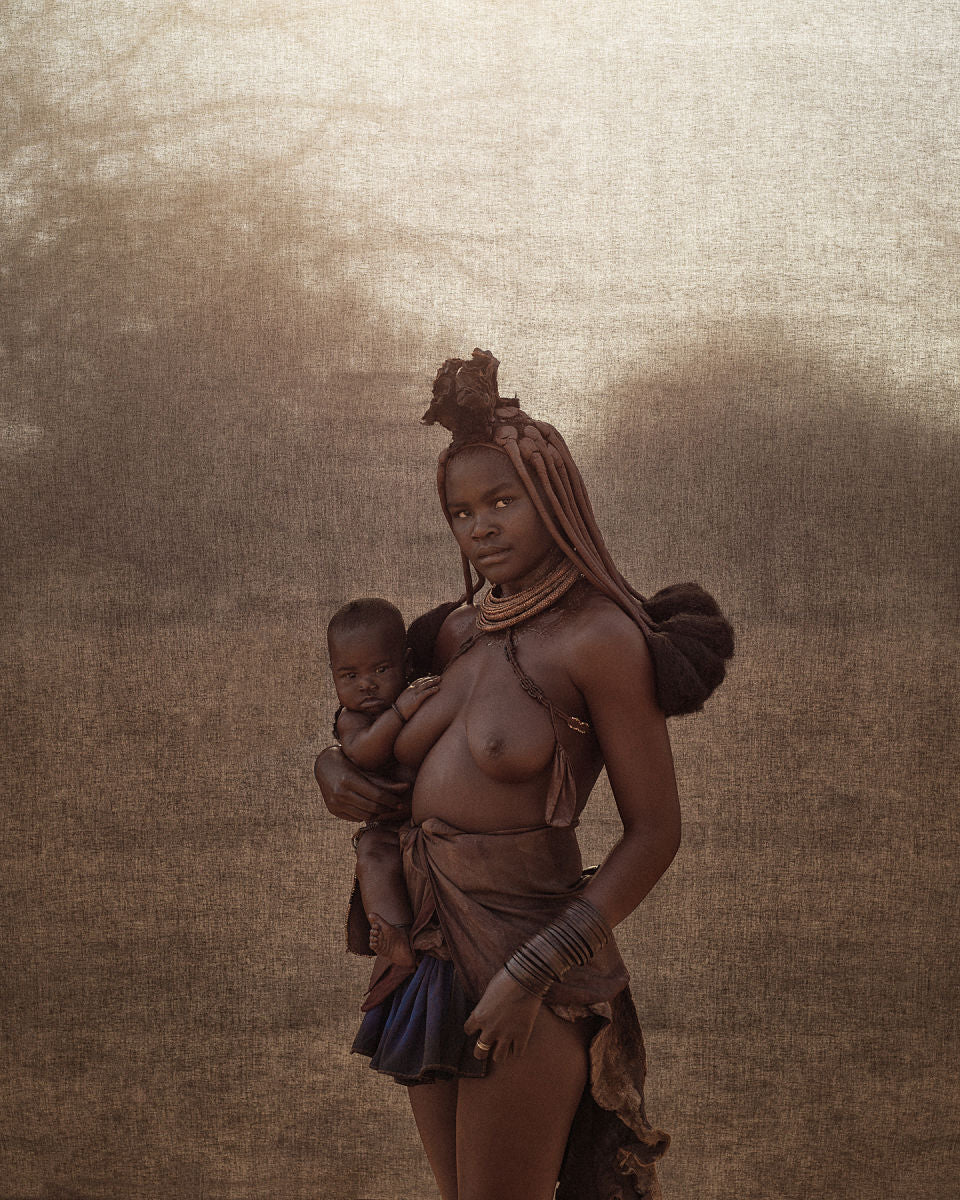 Christopher Rimmer 'Ovahimba Mother & Child, Kunene River, Southern Angola'