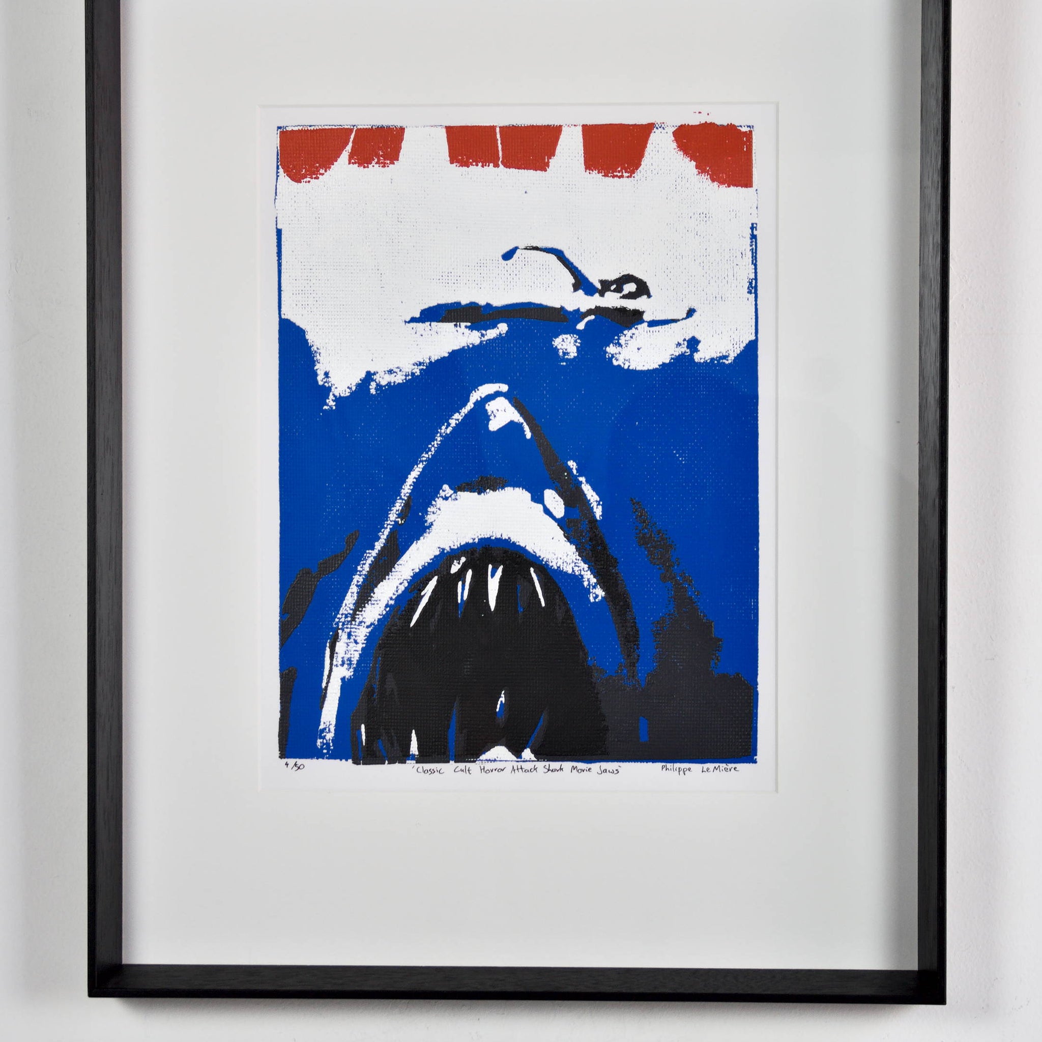 Philippe Le Miere 'Classic Cult Horror Attack Shark Movie Jaws'