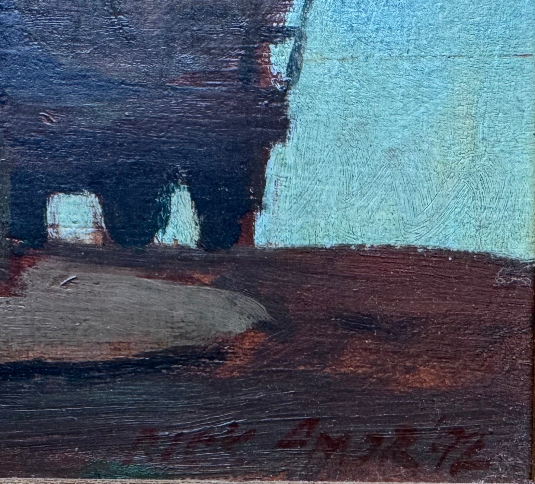 Rick Amor 'Untitled (Tanker under a Bridge)'