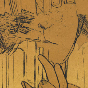 George Baldessin 'Personage, Windows & Books'