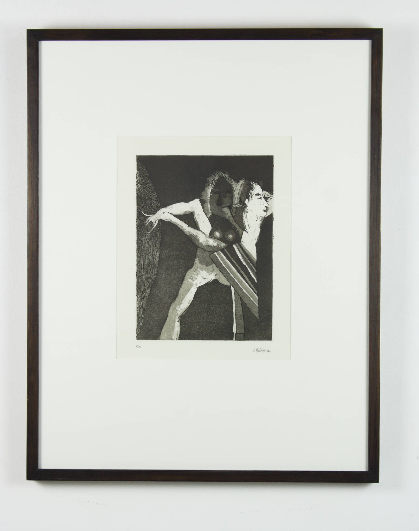 George Baldessin 'Striped Costume or The parlour any evening'