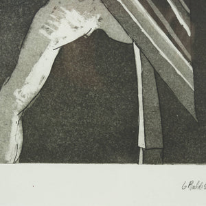 George Baldessin 'Striped Costume or The parlour any evening'