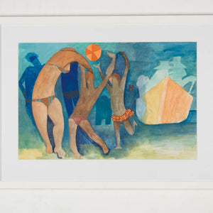 Dorothy Braund 'Bathers Playing (Beach party)'