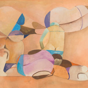 Dorothy Braund 'Sun bathers (Cubist figures)'