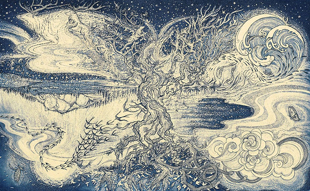 Hannah Caprice 'We move above the moving tree'