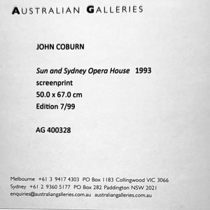 John Coburn 'Sun and Sydney Opera House' - Collected