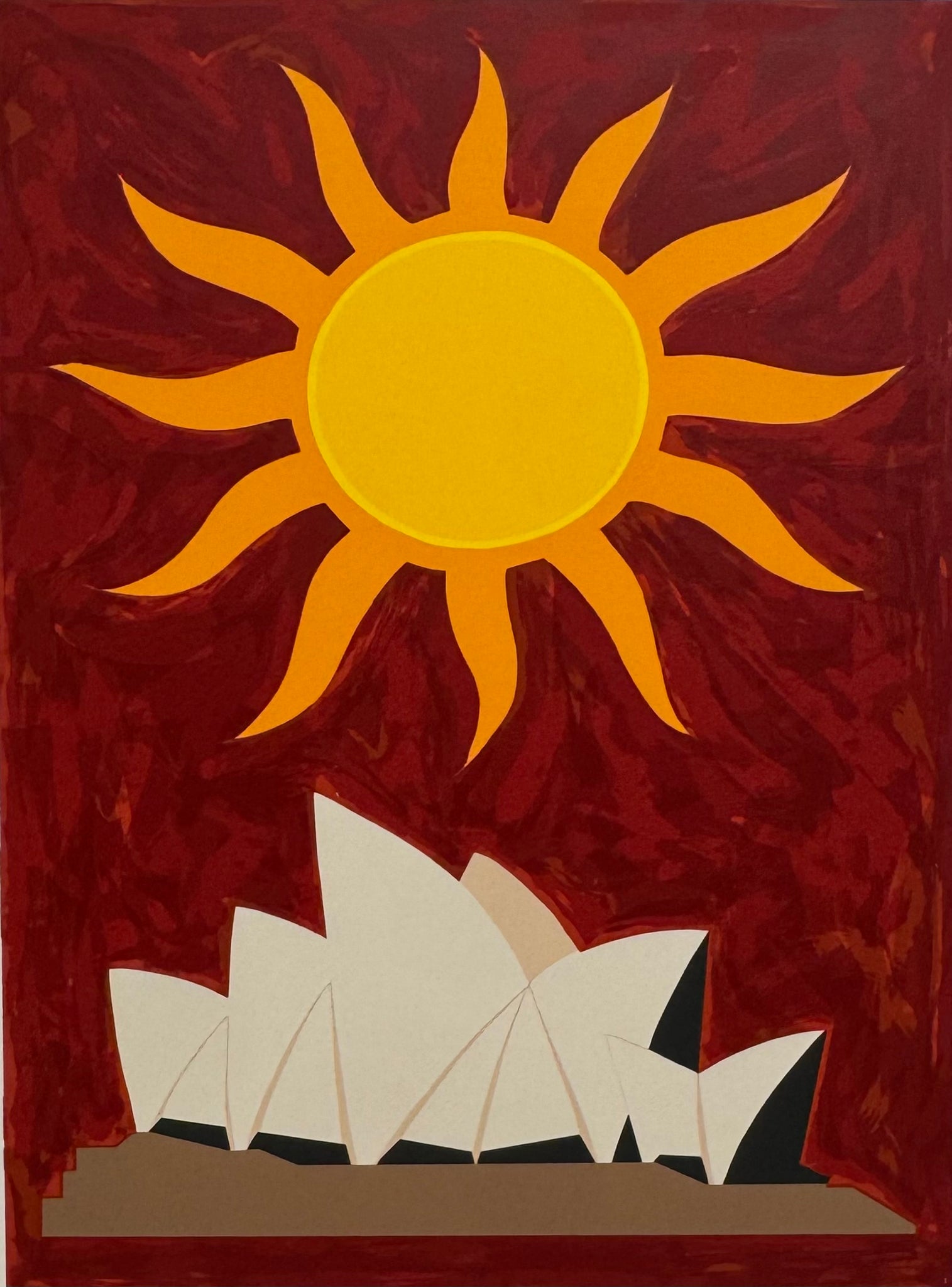 John Coburn 'Sun and Sydney Opera House' - Collected