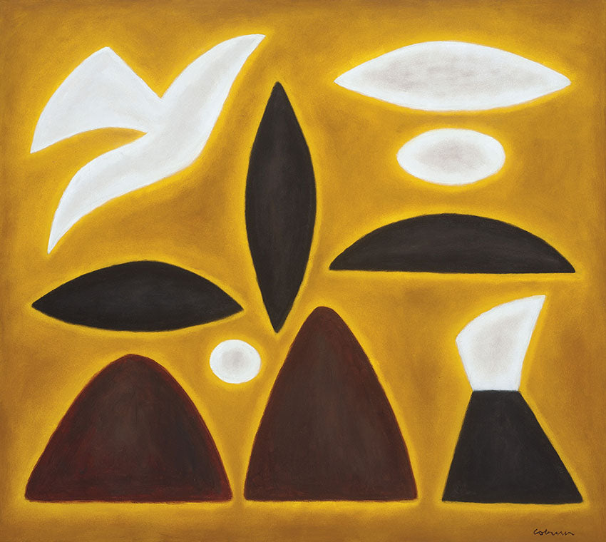 John Coburn 'Yellow Landscape with White Bird'