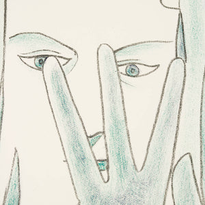 Jean Cocteau 'Etude 3 doigts (Study of 3 Fingers)'