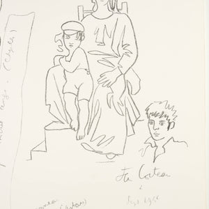 Jean Cocteau 'Etude d’apres Michel Ange (chapelle)'