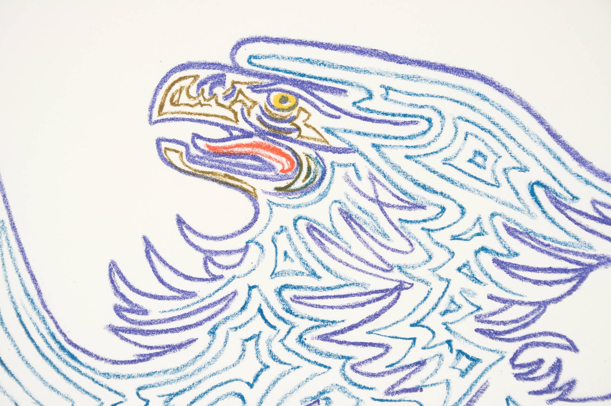 Jean Cocteau 'L’aigle bleu (Blue eagle)'