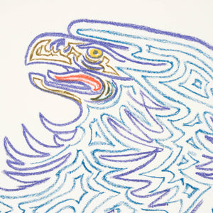 Jean Cocteau 'L’aigle bleu (Blue eagle)'