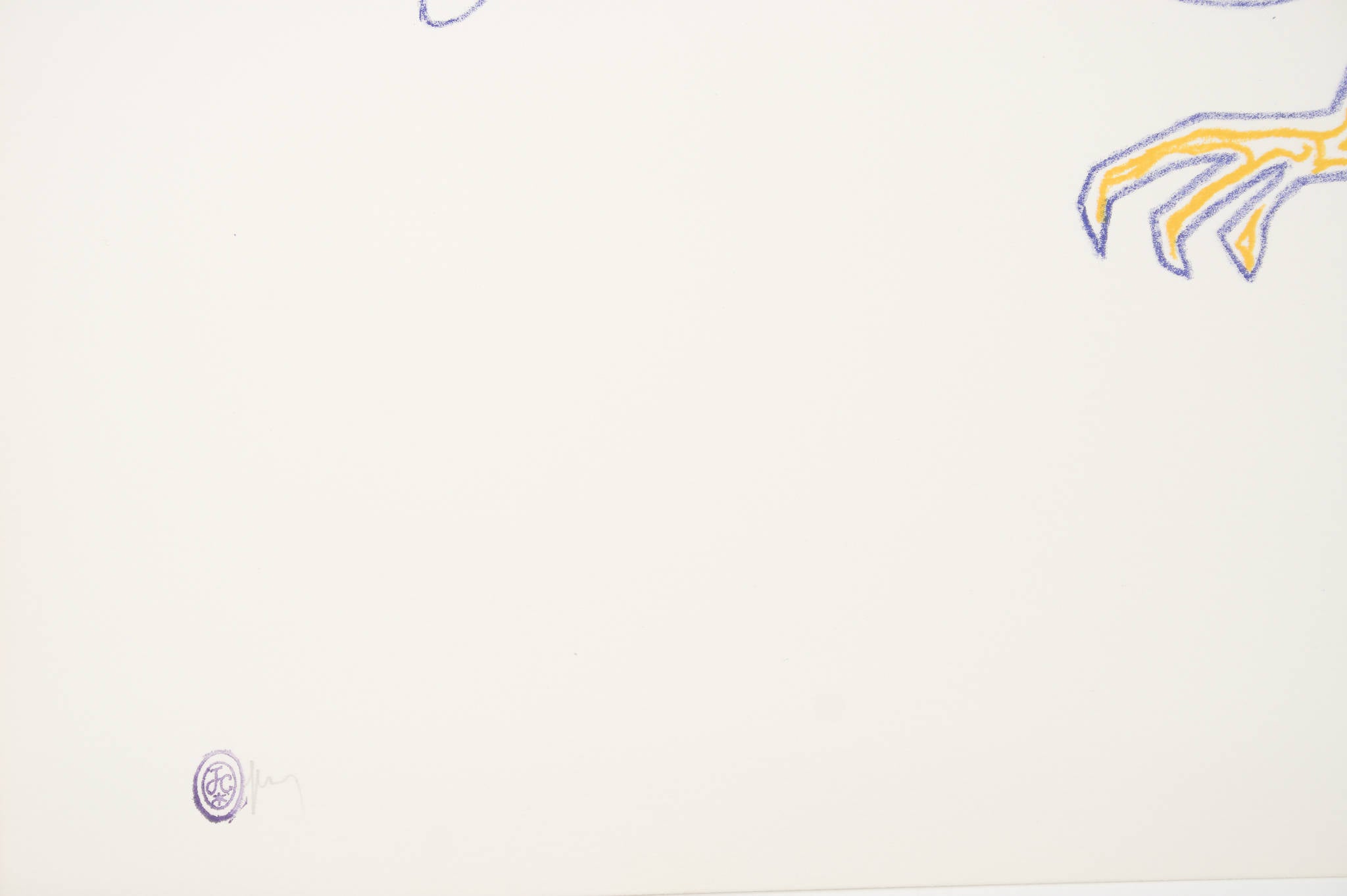 Jean Cocteau 'L’aigle bleu (Blue eagle)'