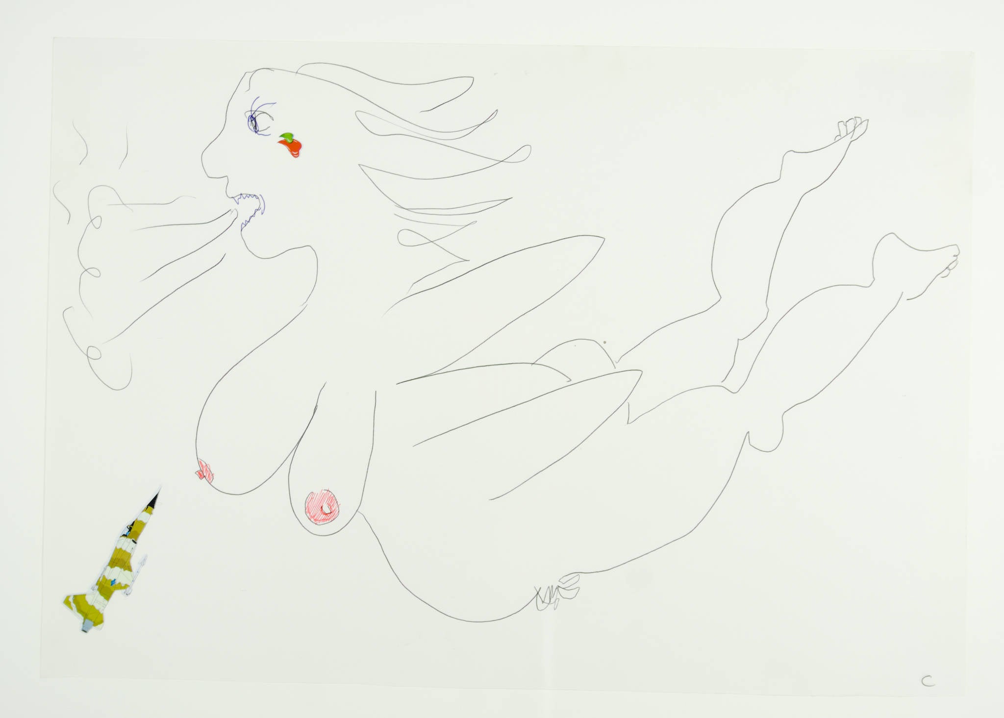 Adam Cullen 'Untitled (Aerial Nude)'