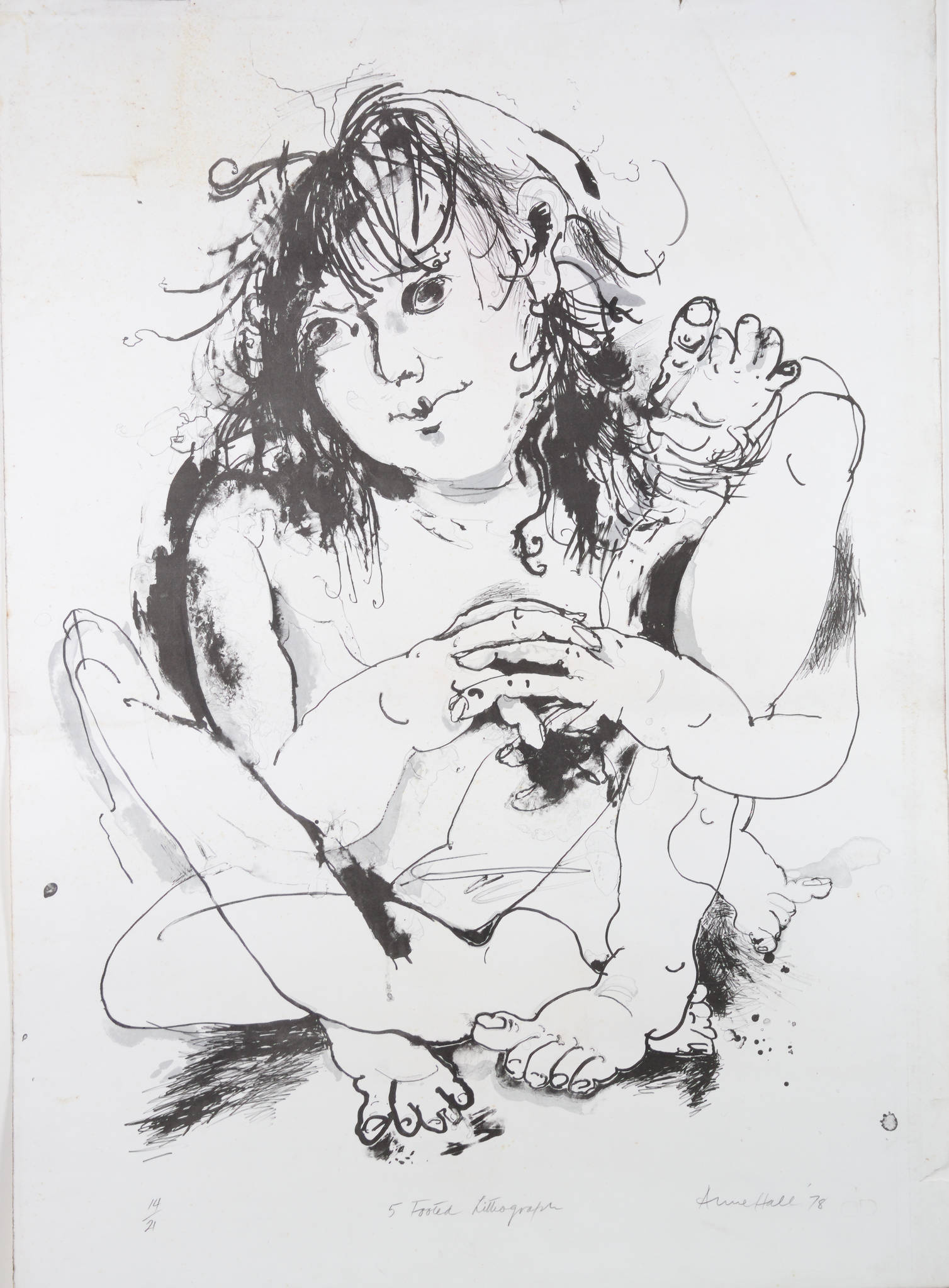 Anne Marie Hall 'Five Footed Lithograph'