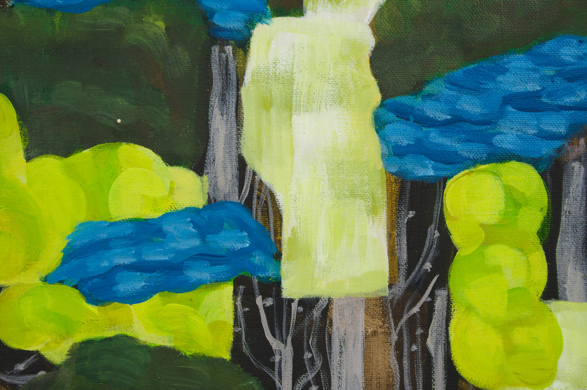 Ann Howie 'Untitled (Chartreuse Canopies)'