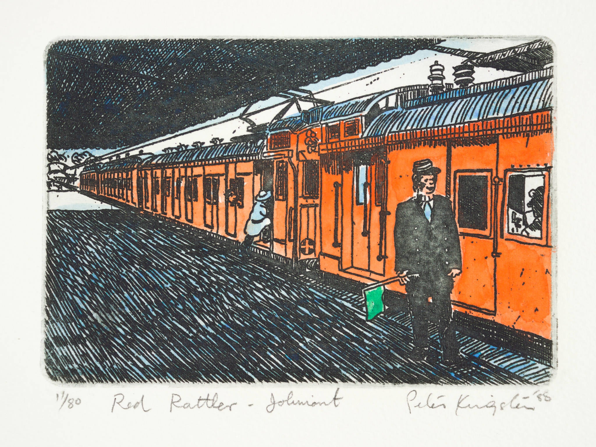 Peter Kingston 'Red Rattler - Jolimont'