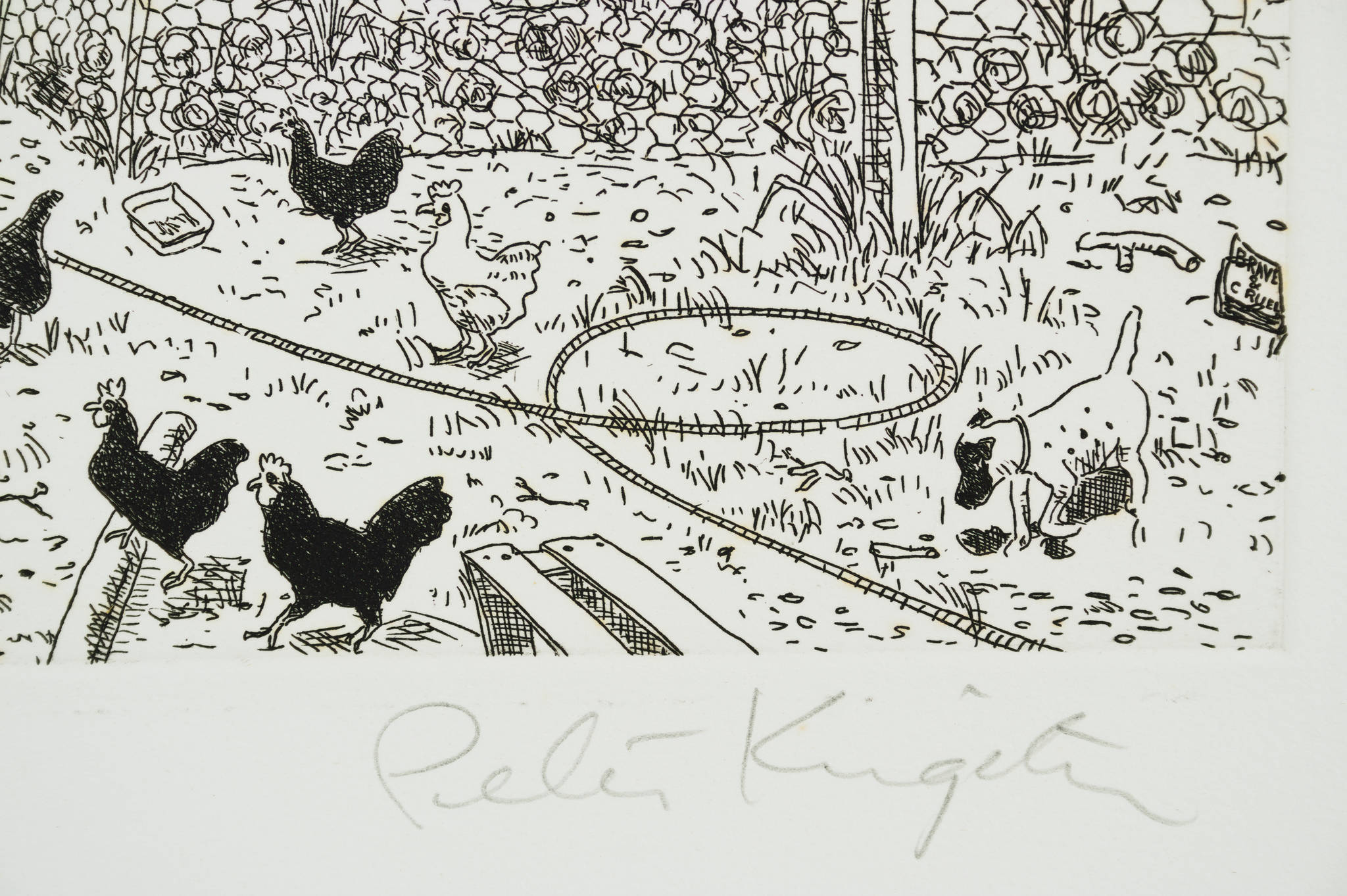 Peter Kingston 'Untitled (Farmyard)'