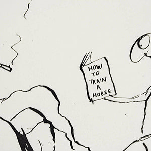 Michael Leunig 'Untitled (How to Train a Horse)'