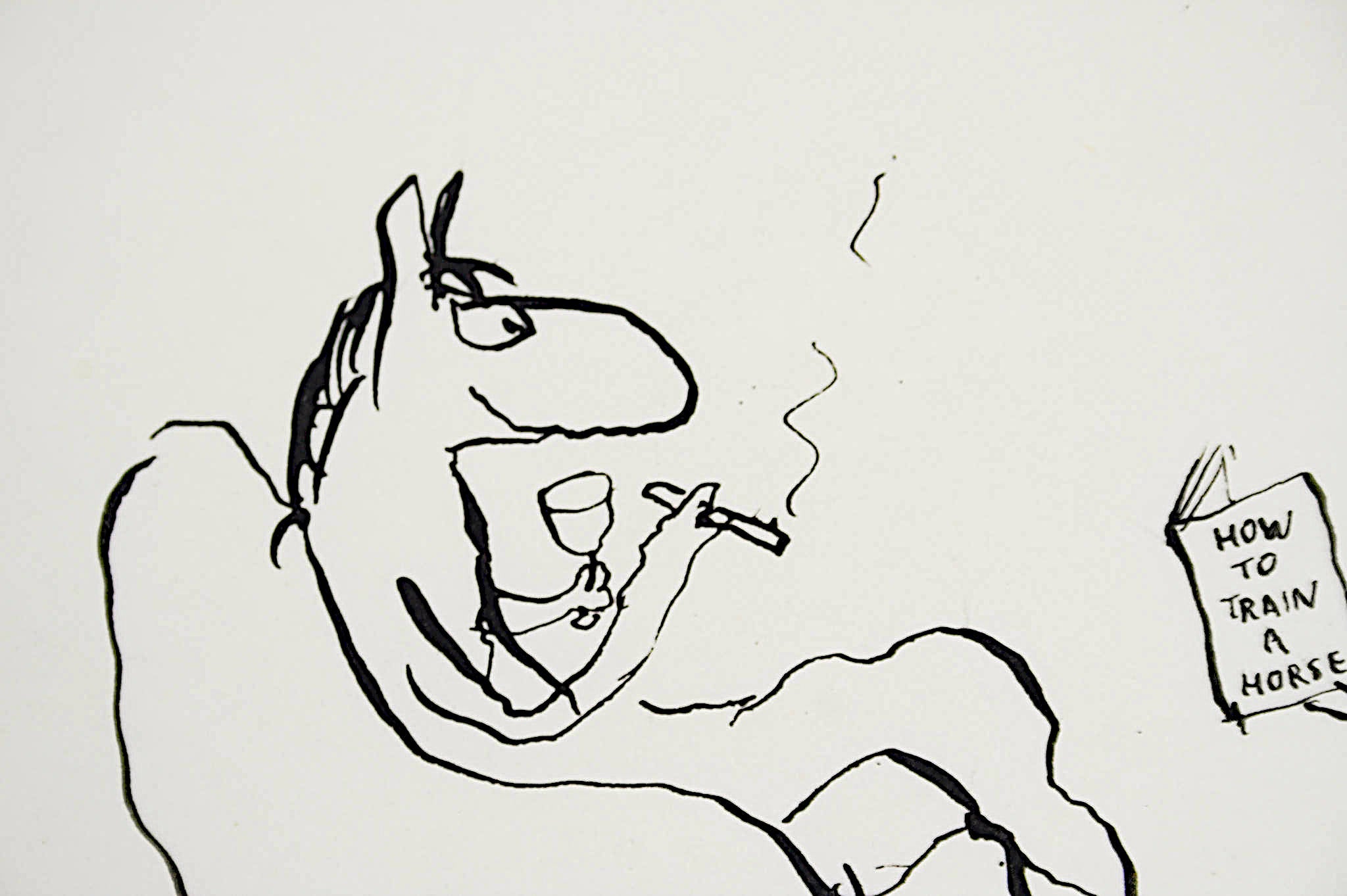 Michael Leunig 'Untitled (How to Train a Horse)'