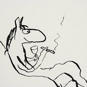 Michael Leunig 'Untitled (How to Train a Horse)'