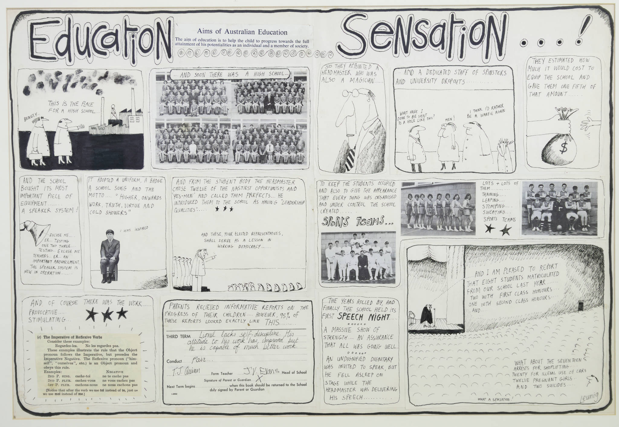Michael Leunig 'Education Sensation...!'