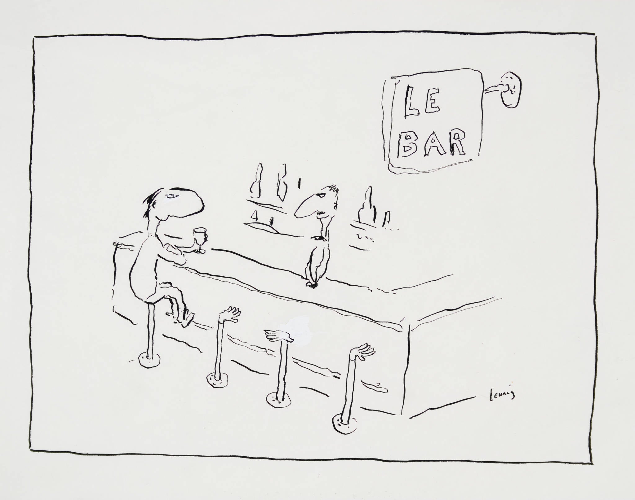 Michael Leunig 'LE BAR '