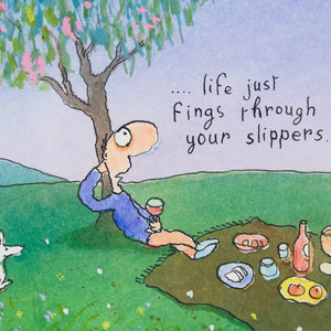 Michael Leunig '...life just fings through your slippers'