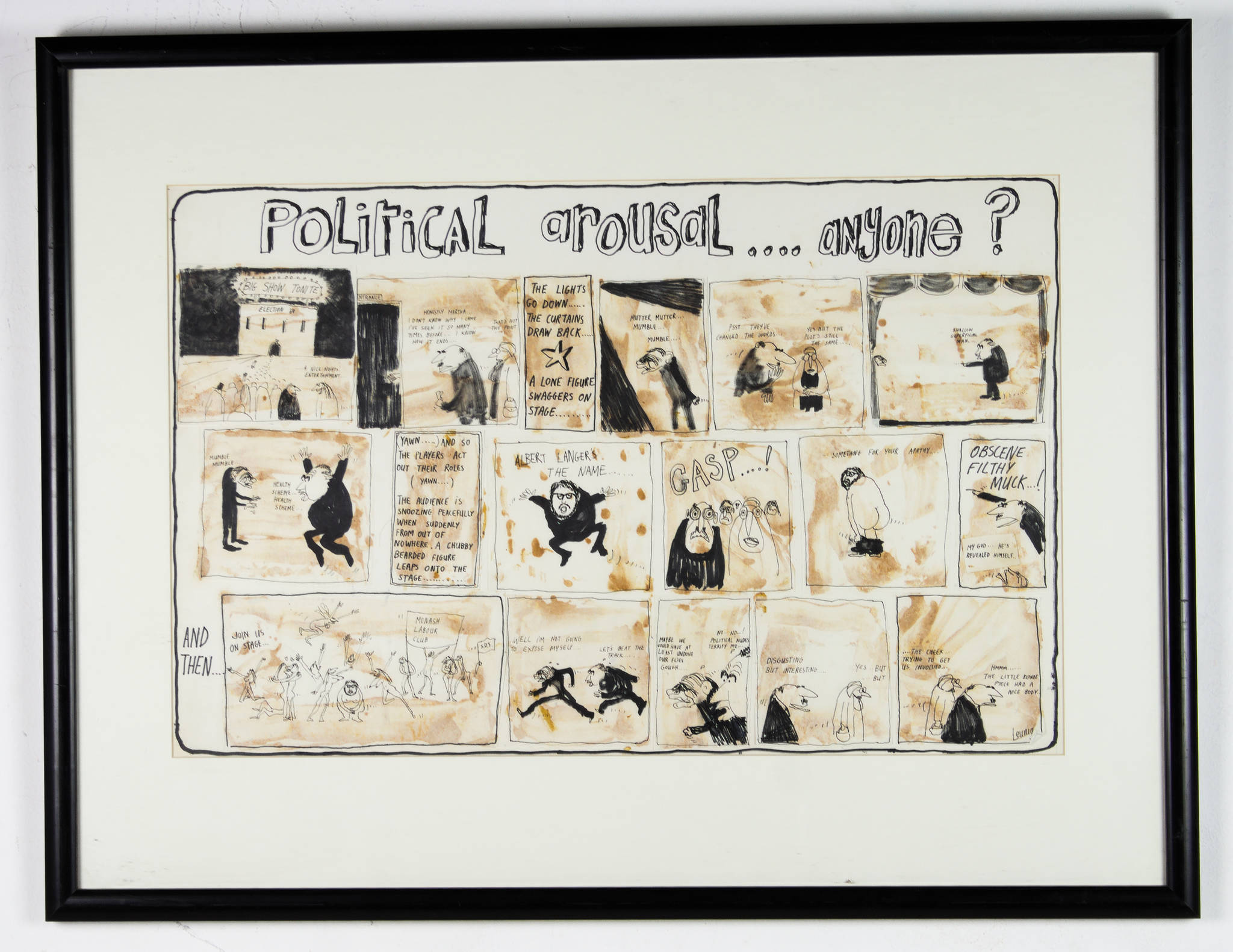Michael Leunig 'Political arousal...anyone?'