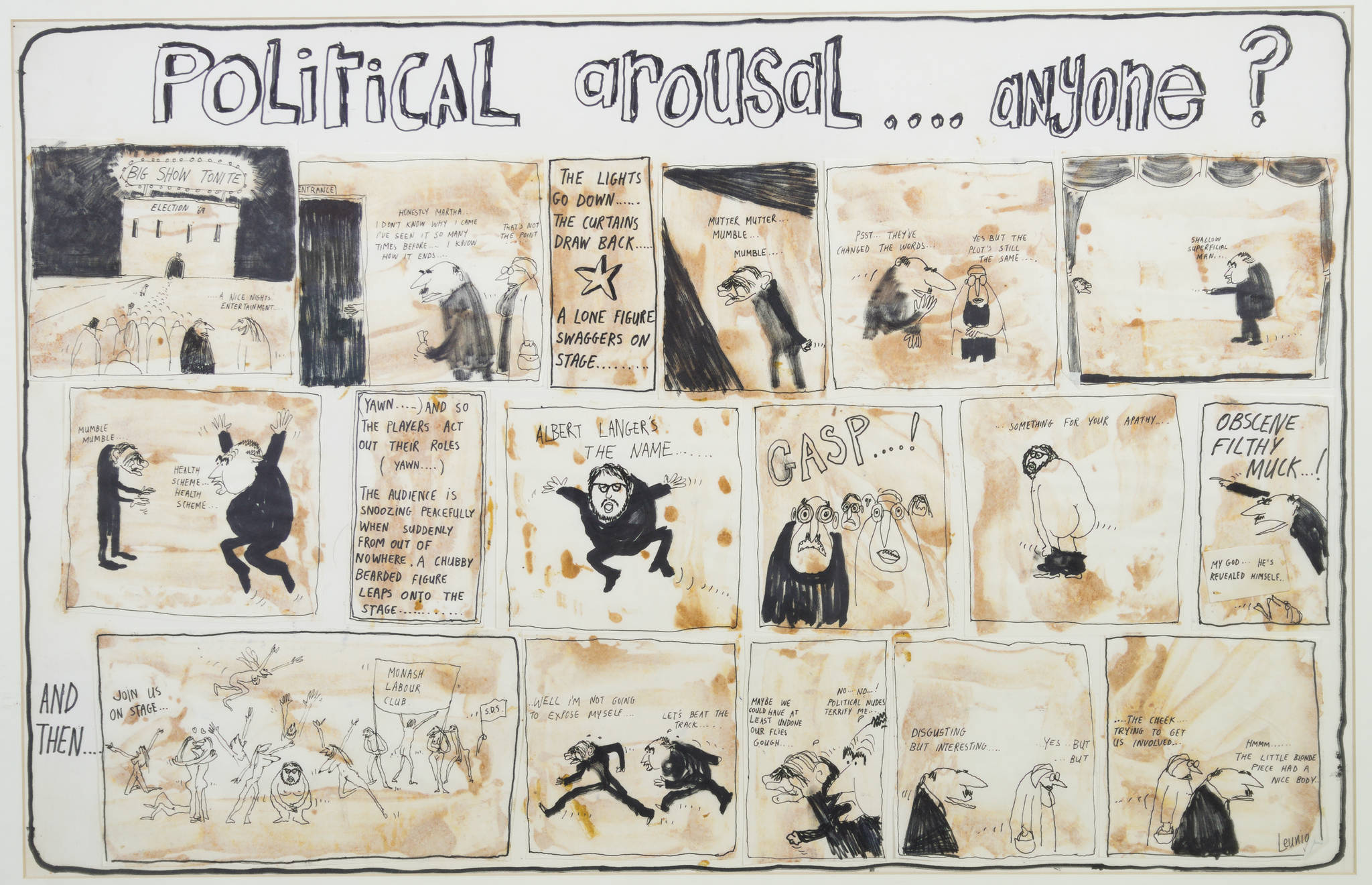 Michael Leunig 'Political arousal...anyone?'