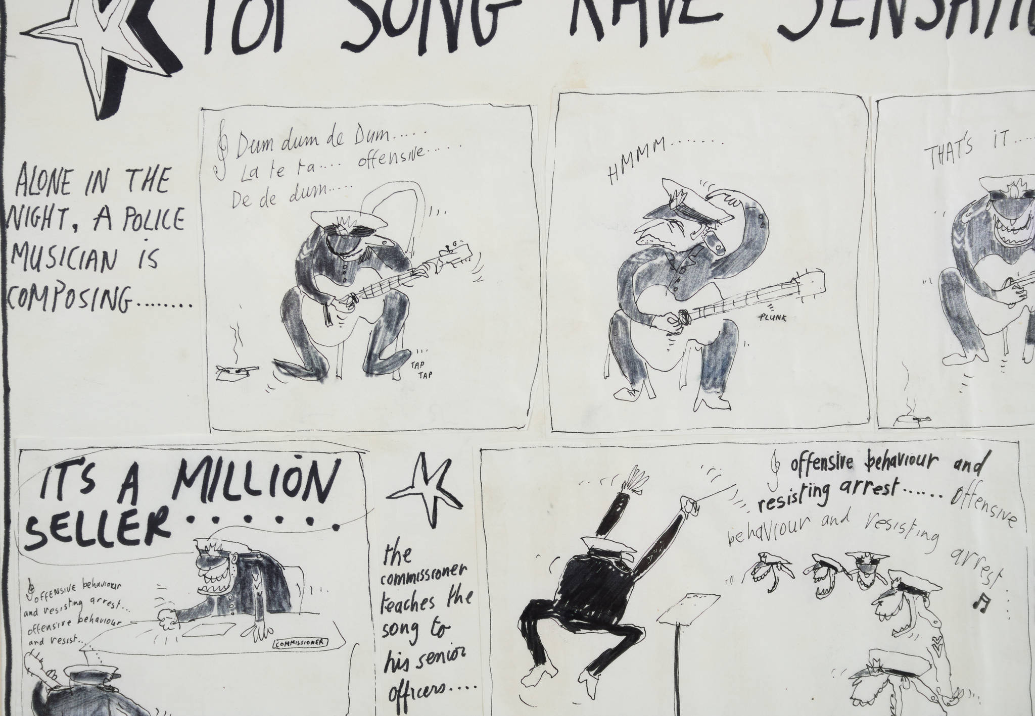 Michael Leunig 'Pop Song Rave Sensation'