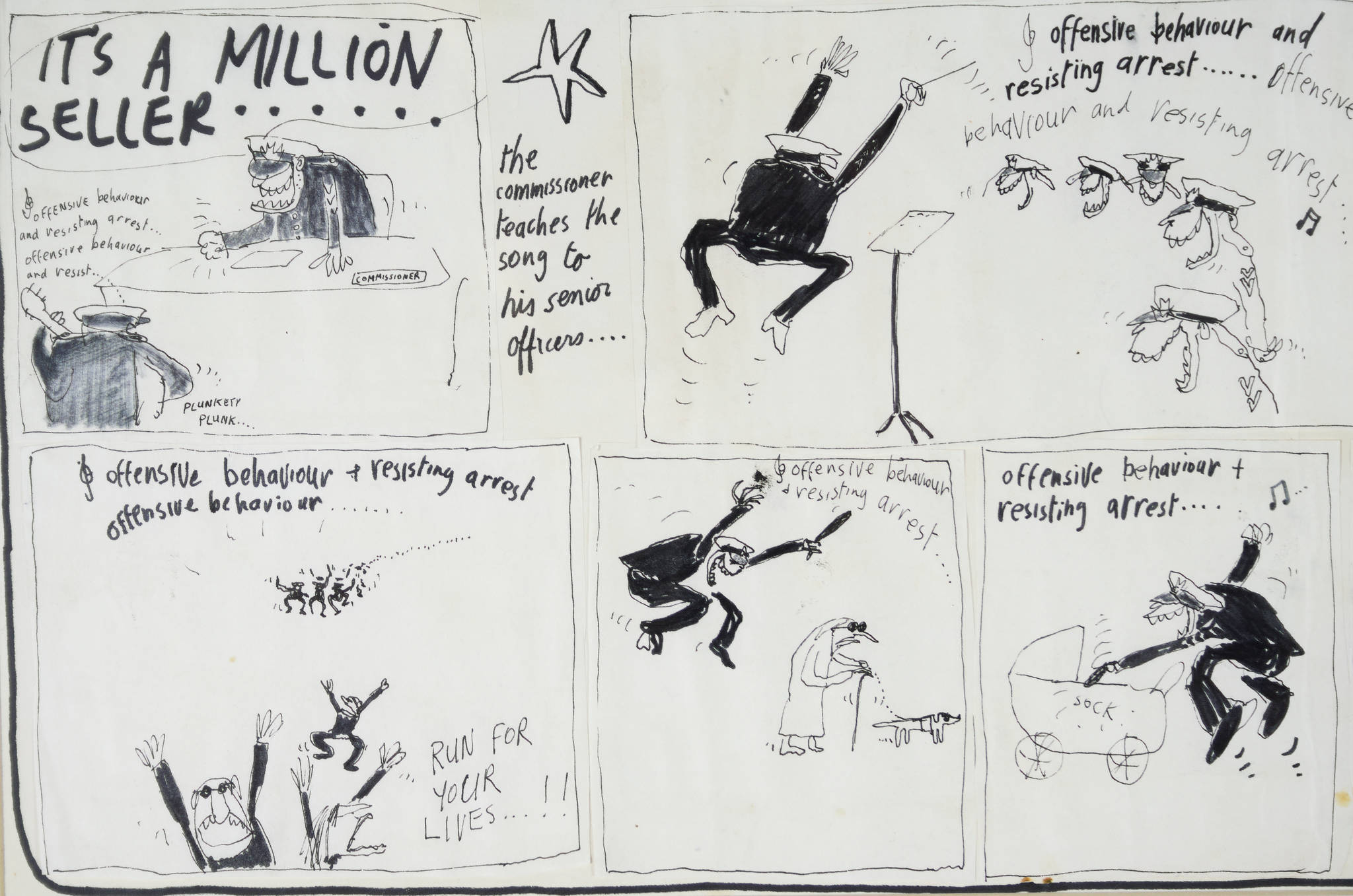 Michael Leunig 'Pop Song Rave Sensation'