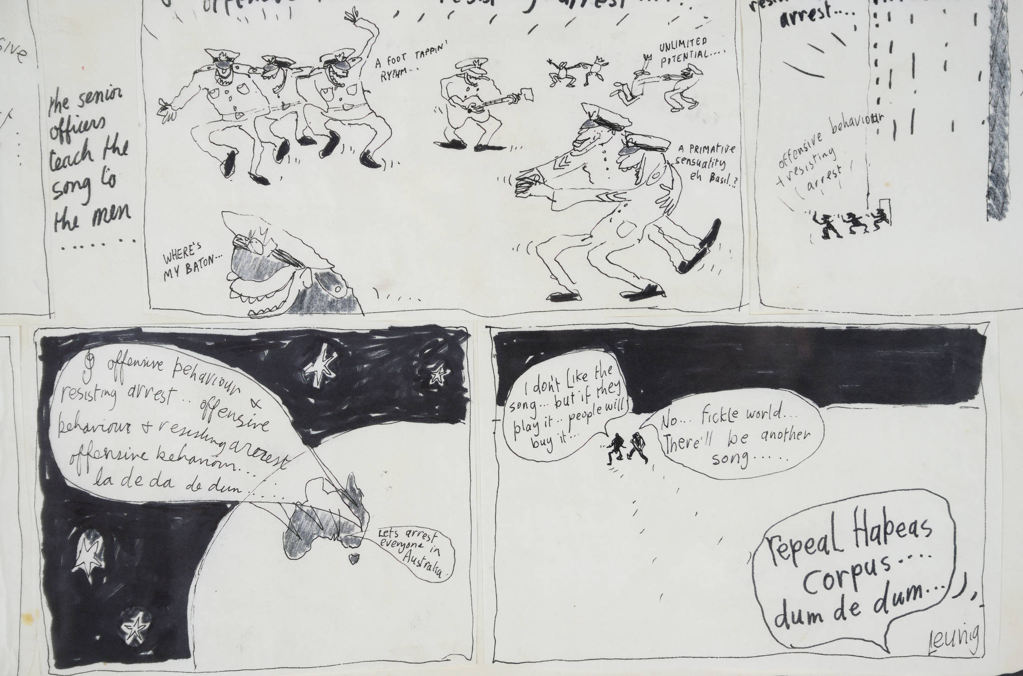 Michael Leunig 'Pop Song Rave Sensation'