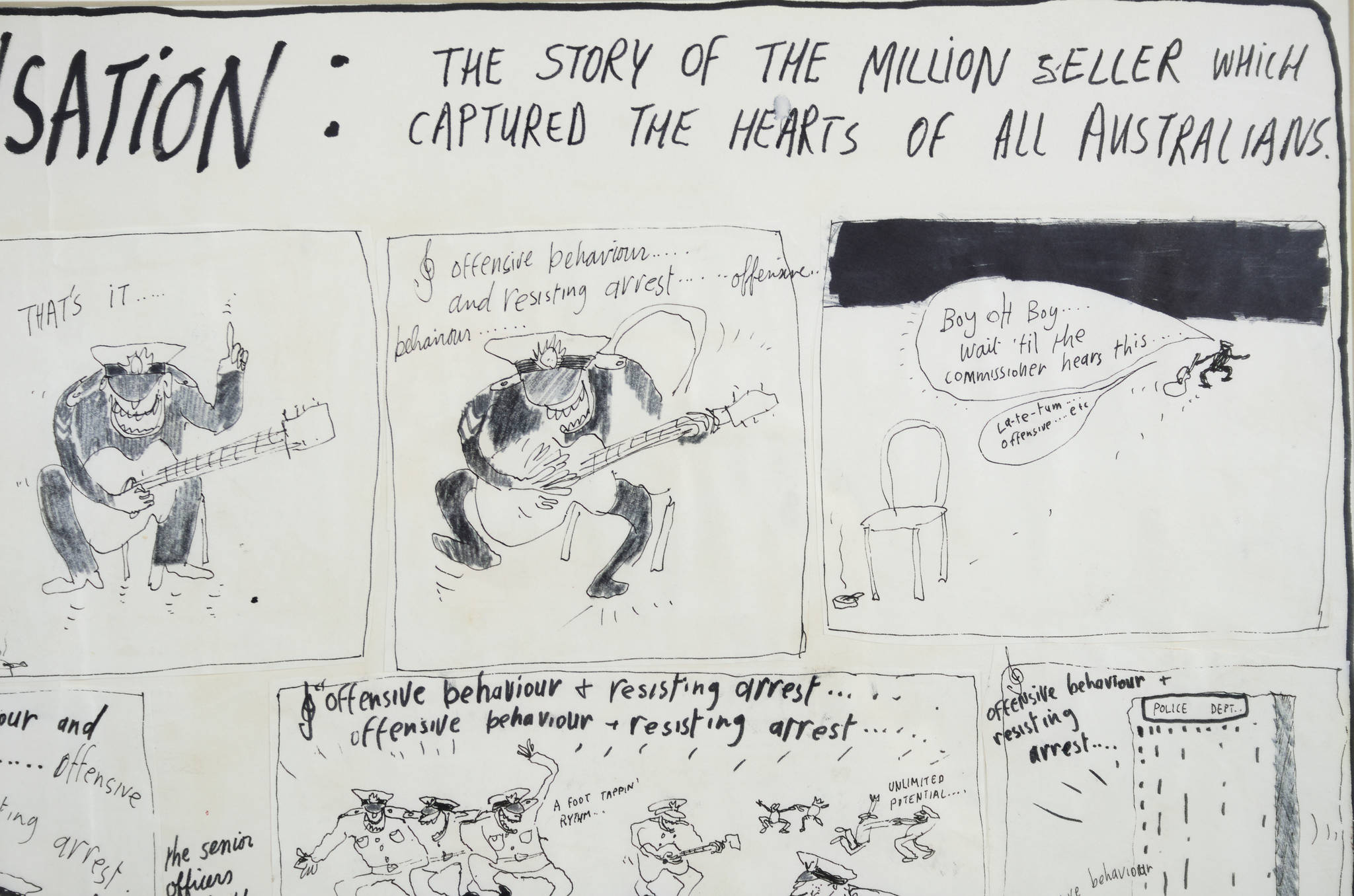 Michael Leunig 'Pop Song Rave Sensation'