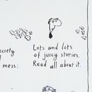 Michael Leunig 'Untitled (Read all about it)'