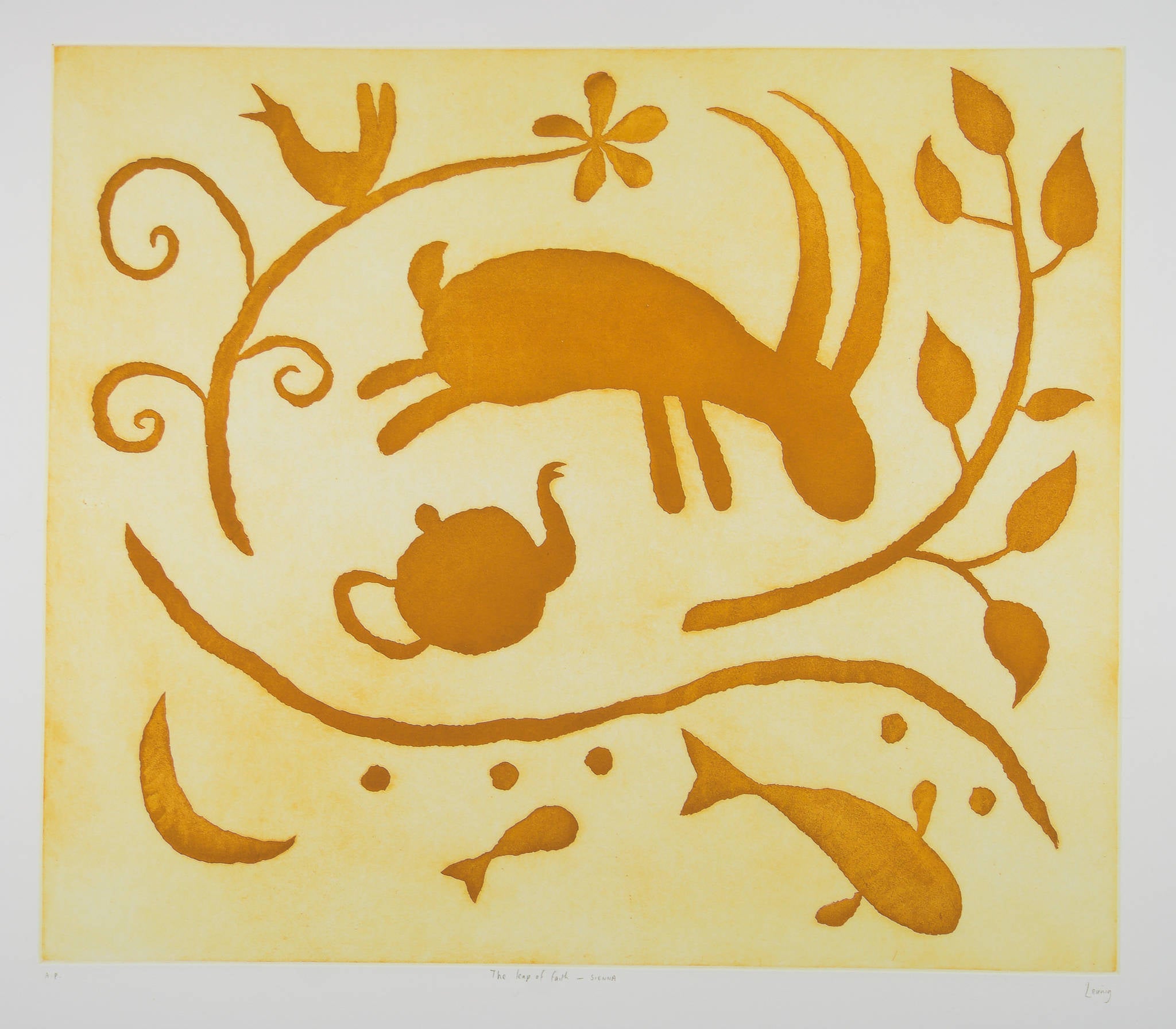 Michael Leunig 'The Leap of Faith - Sienna'