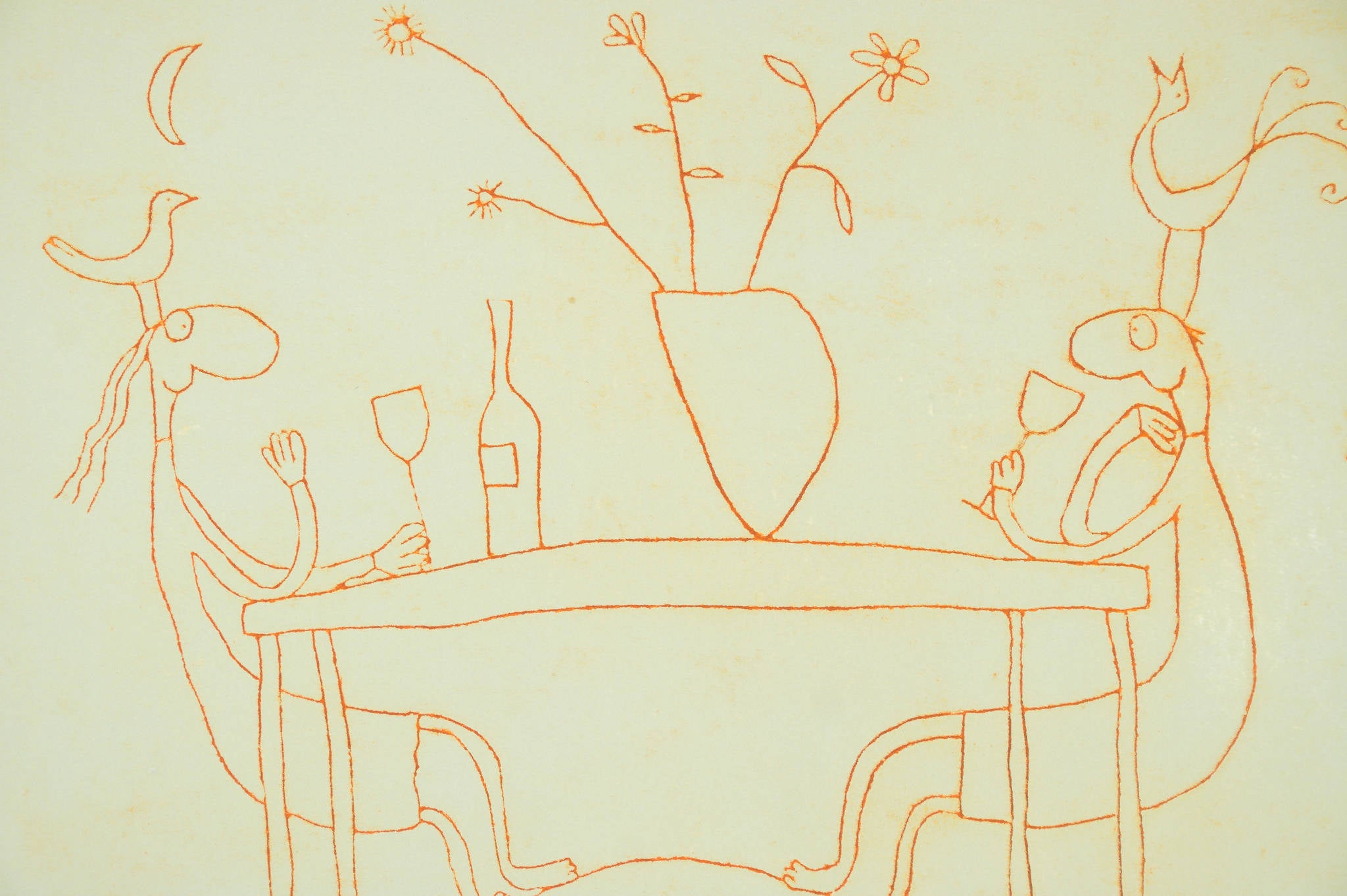 Michael Leunig 'The Table' - collected by Toni