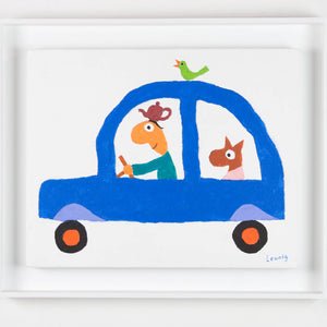 Michael Leunig 'Untitled (Blue Car)' - on hold