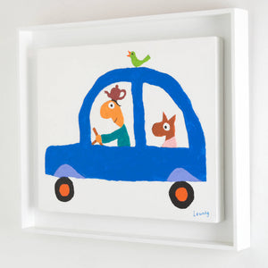 Michael Leunig 'Untitled (Blue Car)' - on hold
