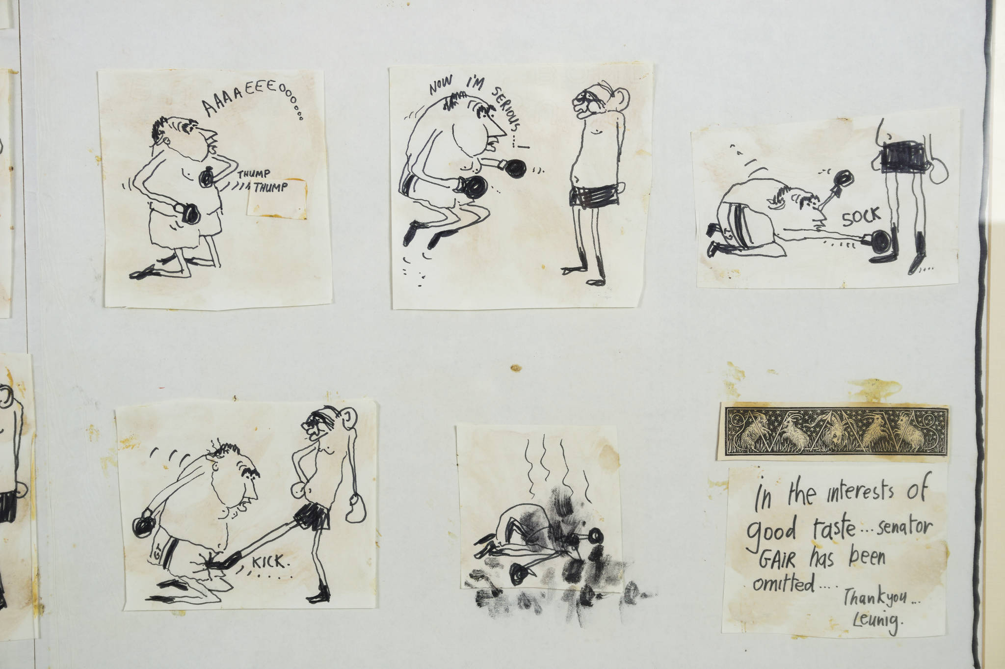 Michael Leunig 'Untitled (Senator Gair)'